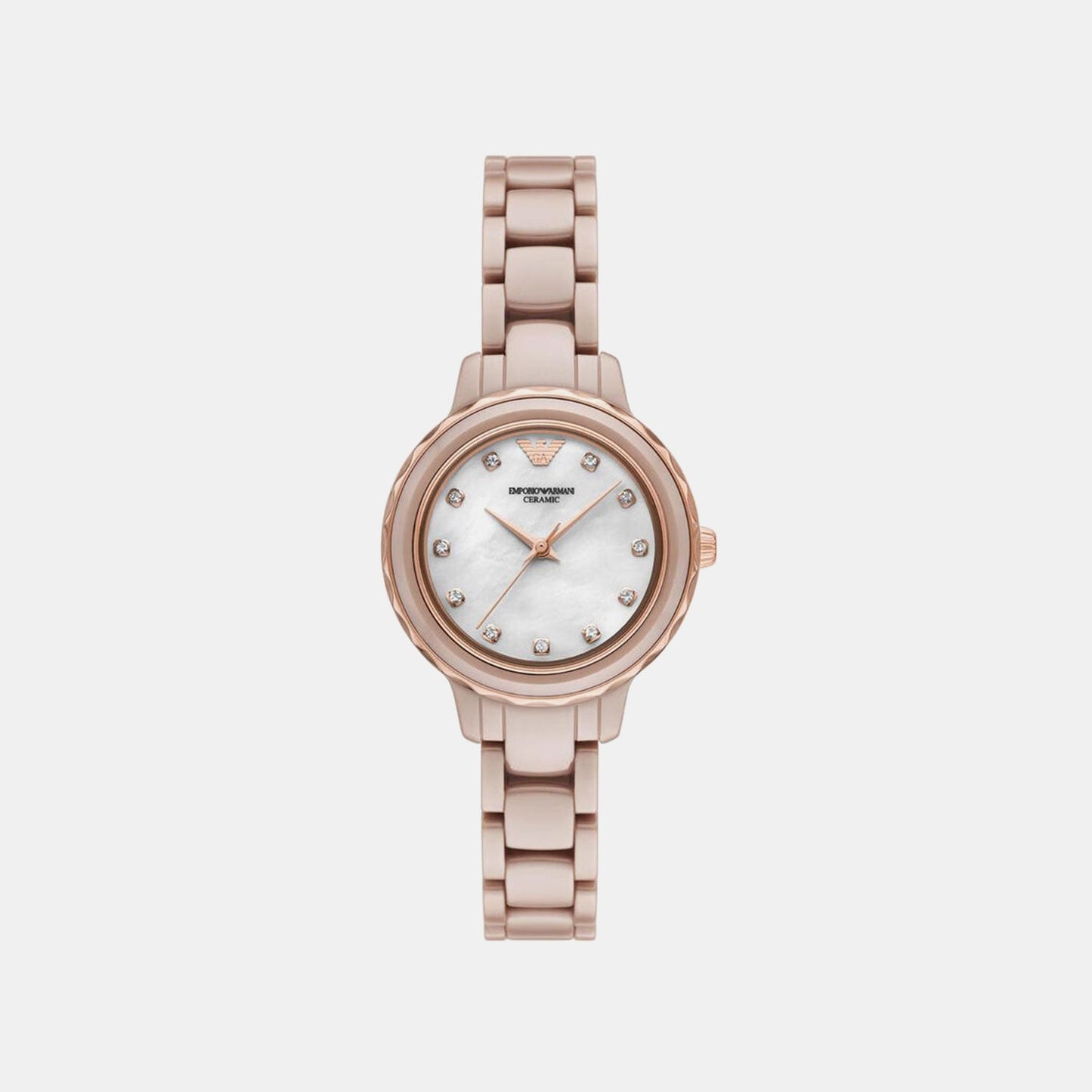 Women Quartz Green Dial Analog Ceramic Watch AR70018
