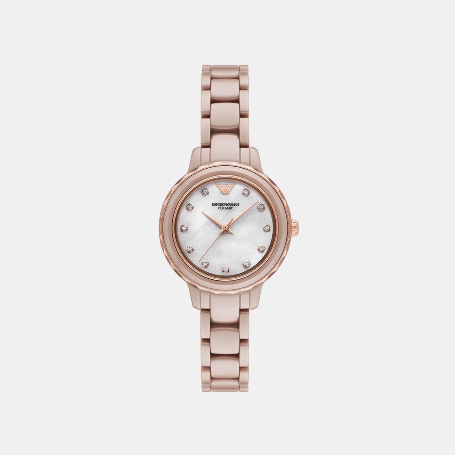 Women Quartz Green Dial Analog Ceramic Watch AR70018