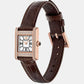 Women Quartz Black Dial Analog Leather Watch AR80083SET