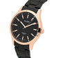 ARX006X1 Black+ Gold Metallic Strap Watch