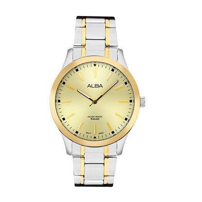 Alba ARX020X1 Dual Tone Metallic Strap Watch