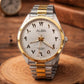 Men Quartz White Dial Analog Stainless Steel Watch ARX158X1