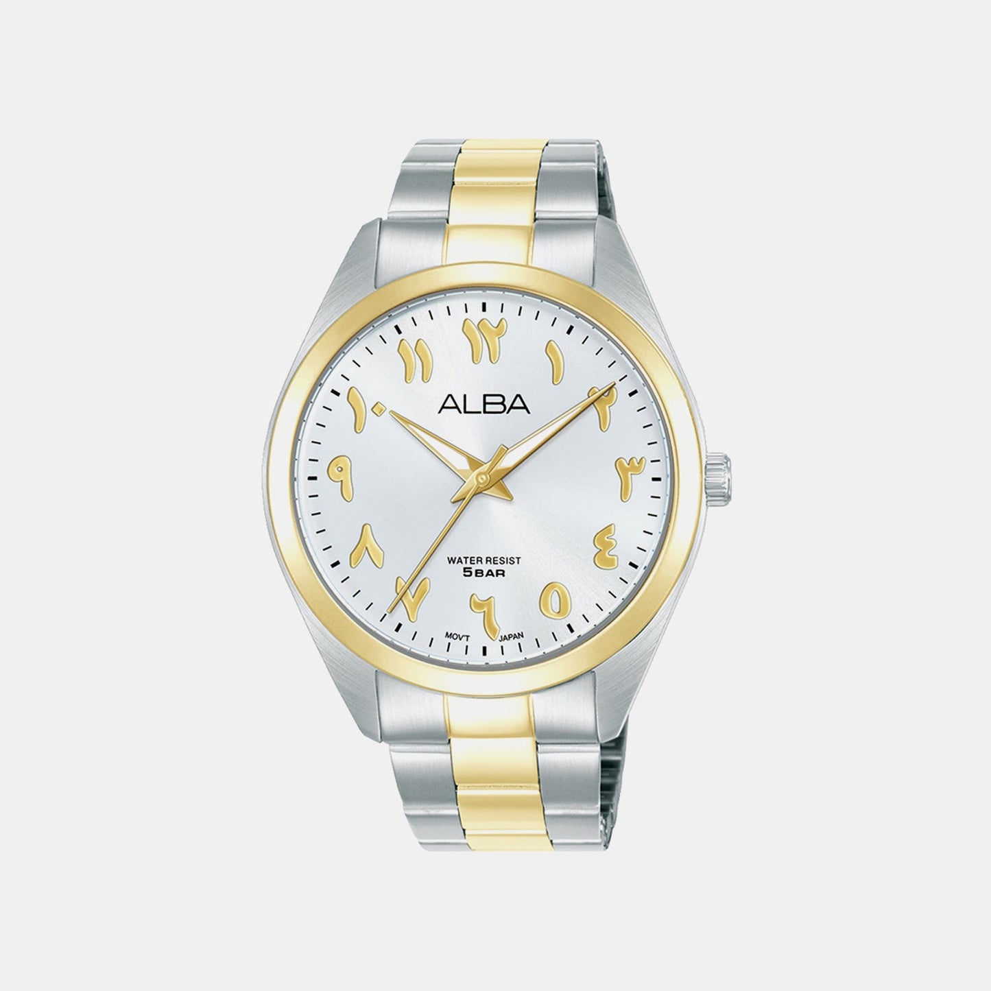 Men Quartz White Dial Analog Stainless Steel Watch ARX158X1