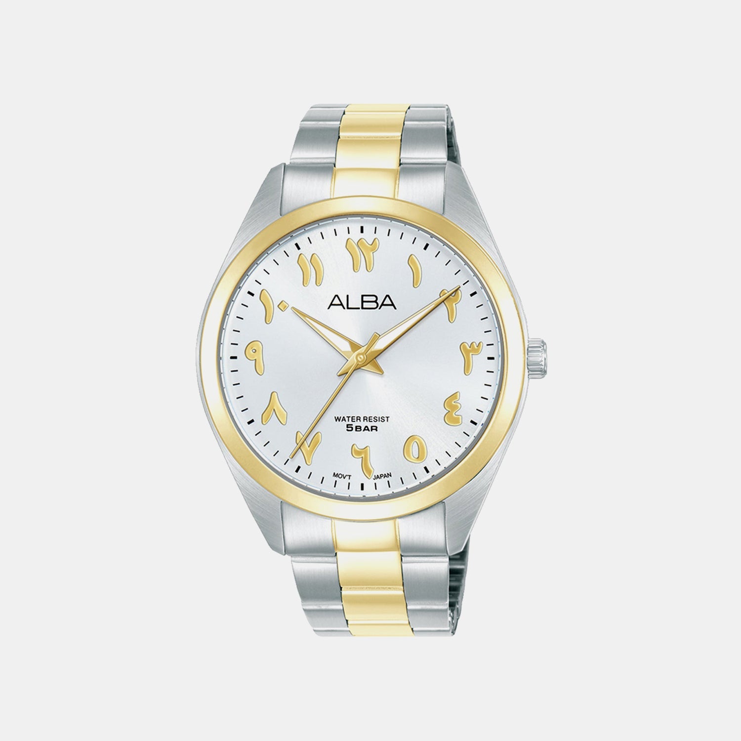 Men Quartz White Dial Analog Stainless Steel Watch ARX158X1