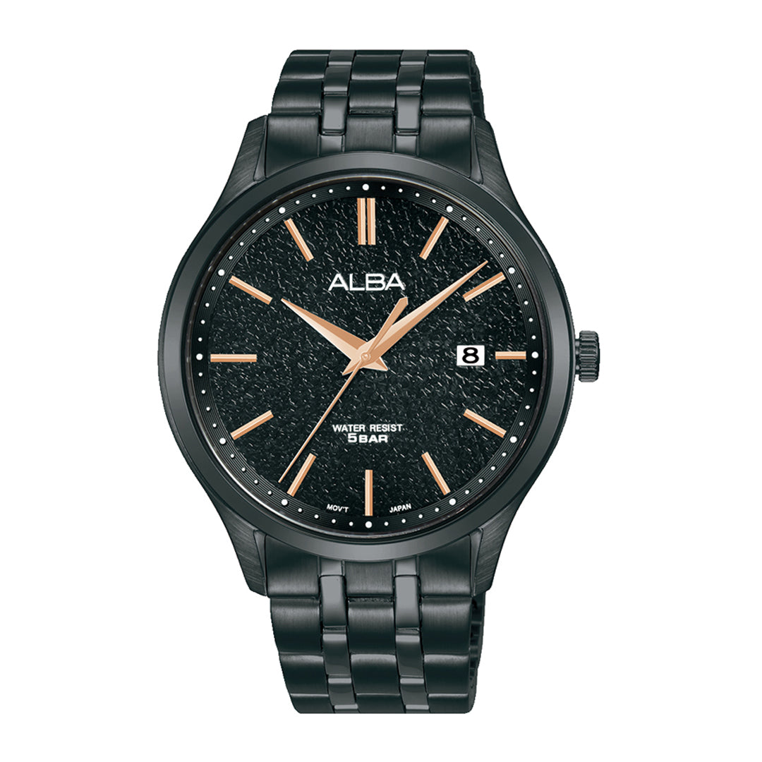 AS9R25X1 Black Marble Dial Watch