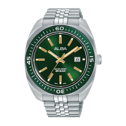 ALBA Emerald Green Dial Quartz Watch AS9T77X1