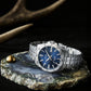 Active Men Quartz Blue Dial Analog Stainless Steel Watch AS9V45X1