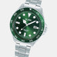 Active Men Quartz Green Dial Analog Stainless Steel Watch AS9V59X1
