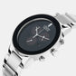 Axiom Men Quartz Black Dial Chronograph Stainless Steel Watch AT2240-51E