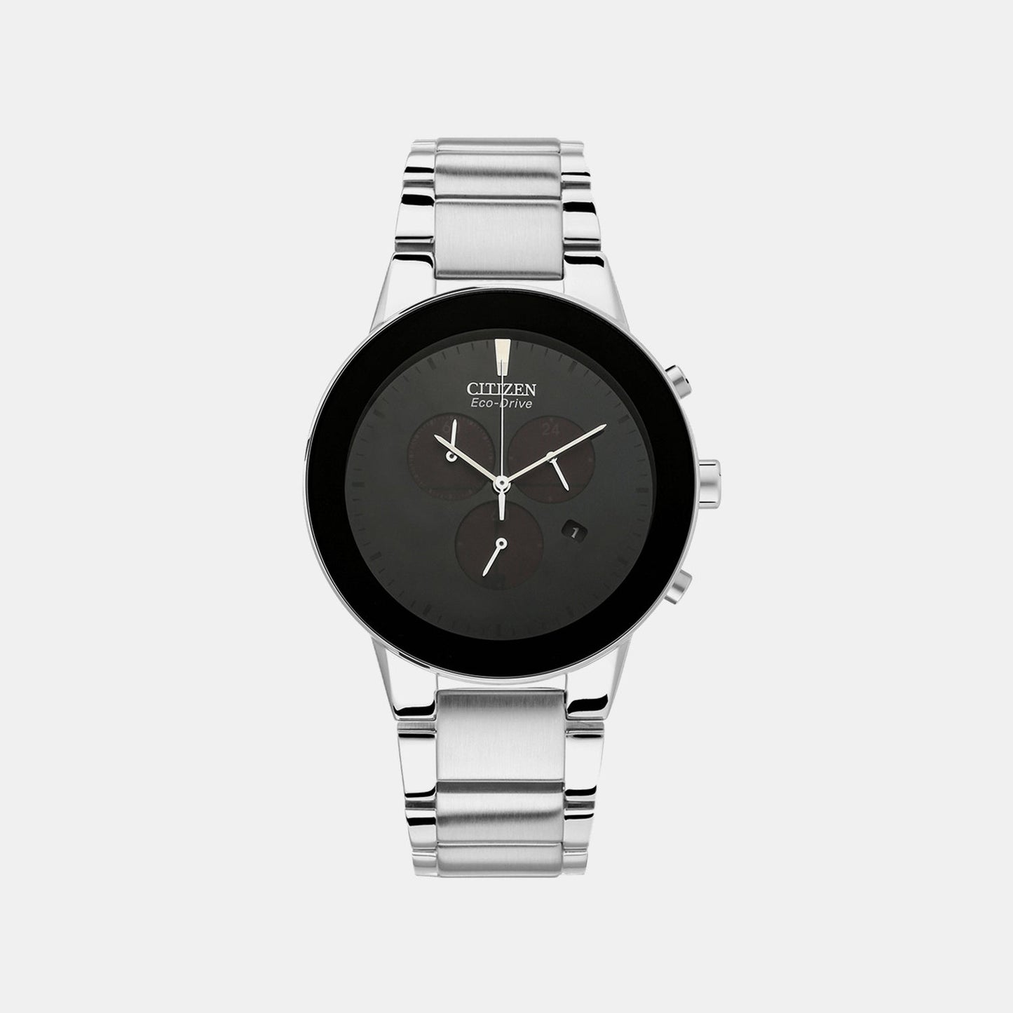 Axiom Men Quartz Black Dial Chronograph Stainless Steel Watch AT2240-51E