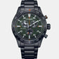 Women Quartz Green Dial Chronograph Stainless Steel Watch AT2527-80X