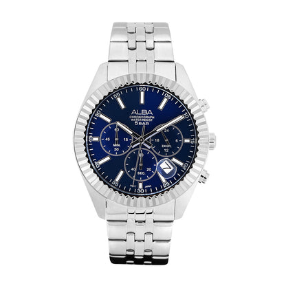 Alba AT3H17X1 Midnight Blue Dial Chronograph