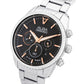 AT3H81X1 Jet Black Dial Chronograph Watch