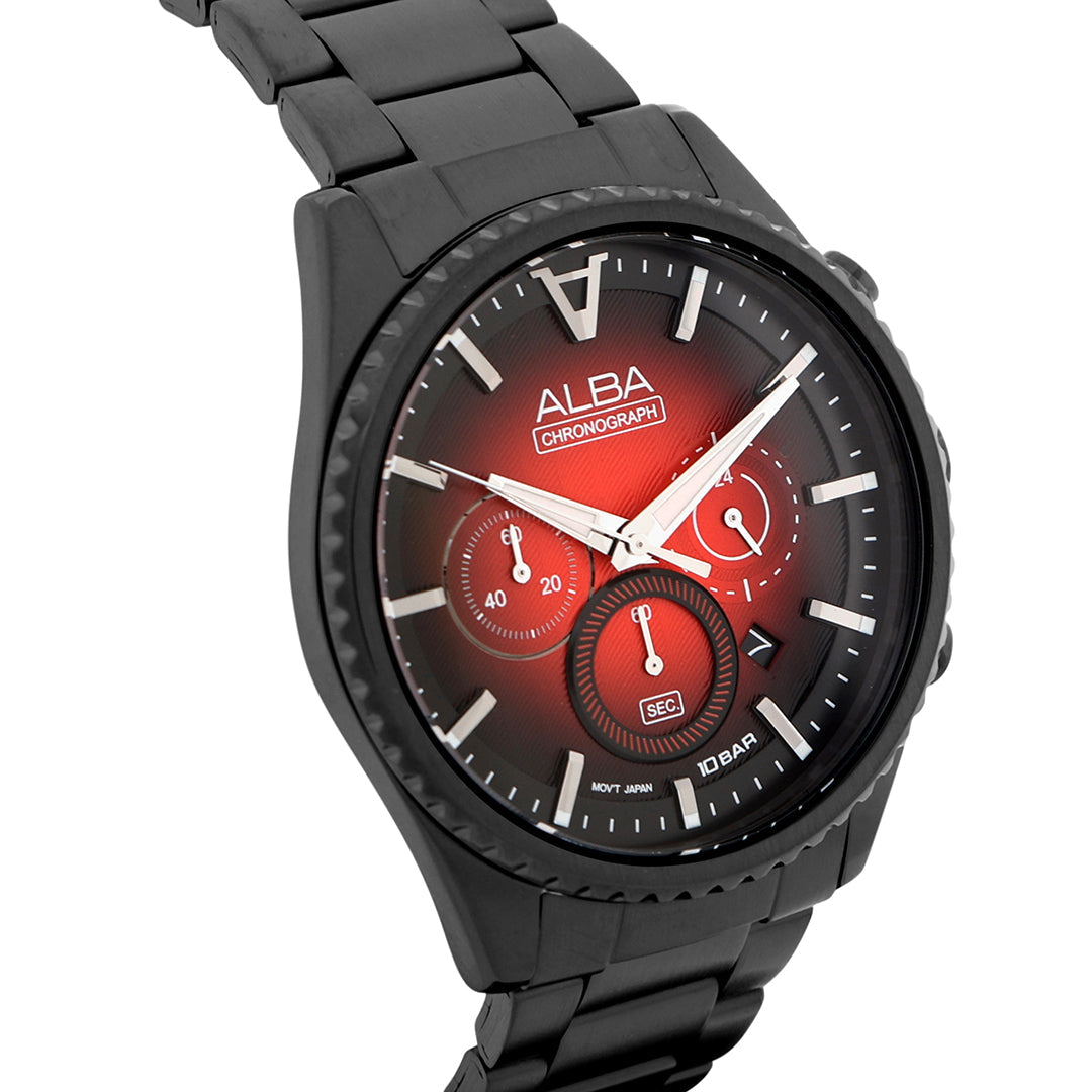 AT3H91X1 Chronograph With Red/Black Dial