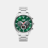Signa Men Quartz Green Dial Multi-function Stainless Steel Watch AT3J13X1