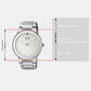 Axiom Men Quartz Silver Dial Analog Stainless Steel Watch AU1060-51A