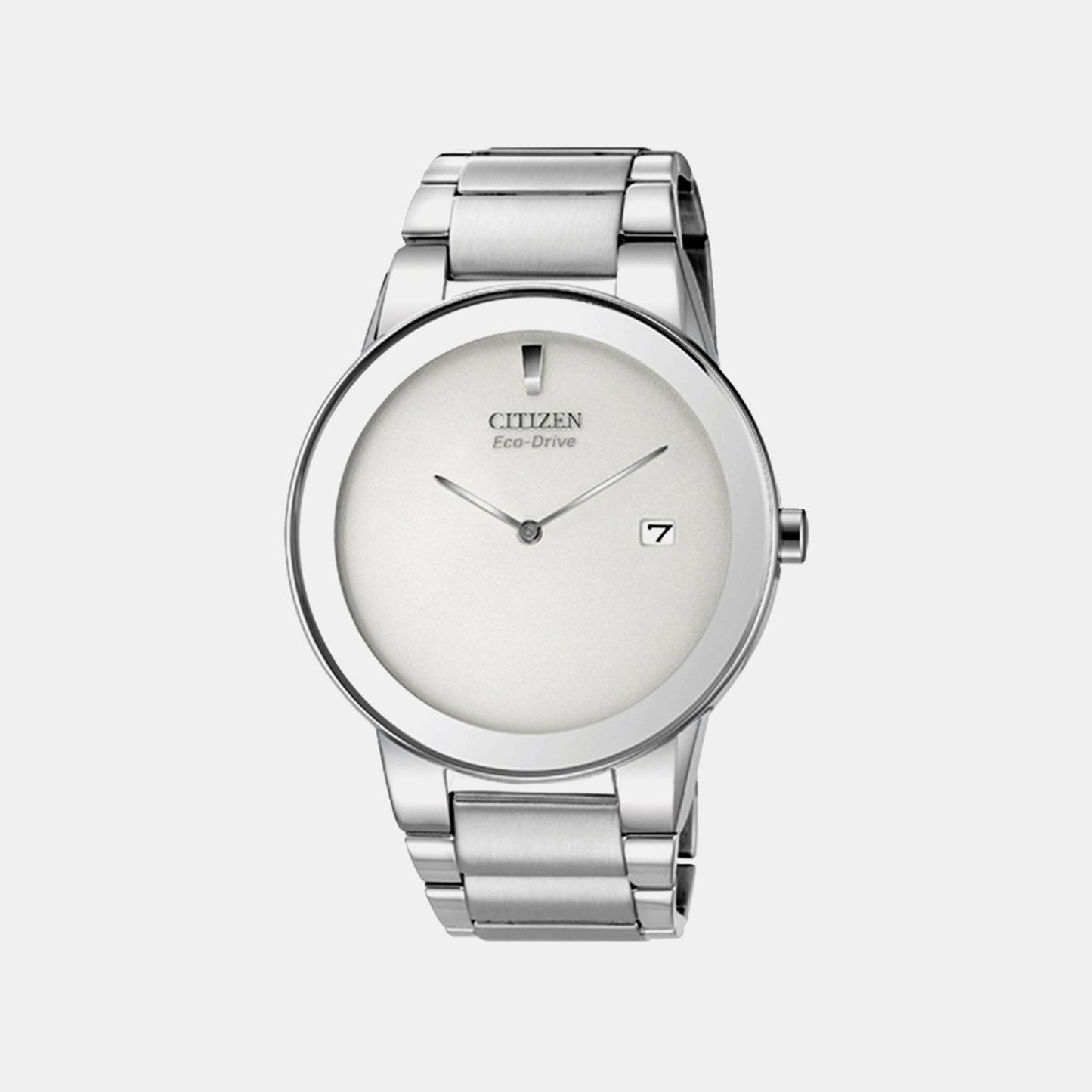 Axiom Men Quartz Silver Dial Analog Stainless Steel Watch AU1060-51A