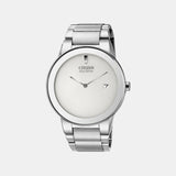 Axiom Men Quartz Silver Dial Analog Stainless Steel Watch AU1060-51A