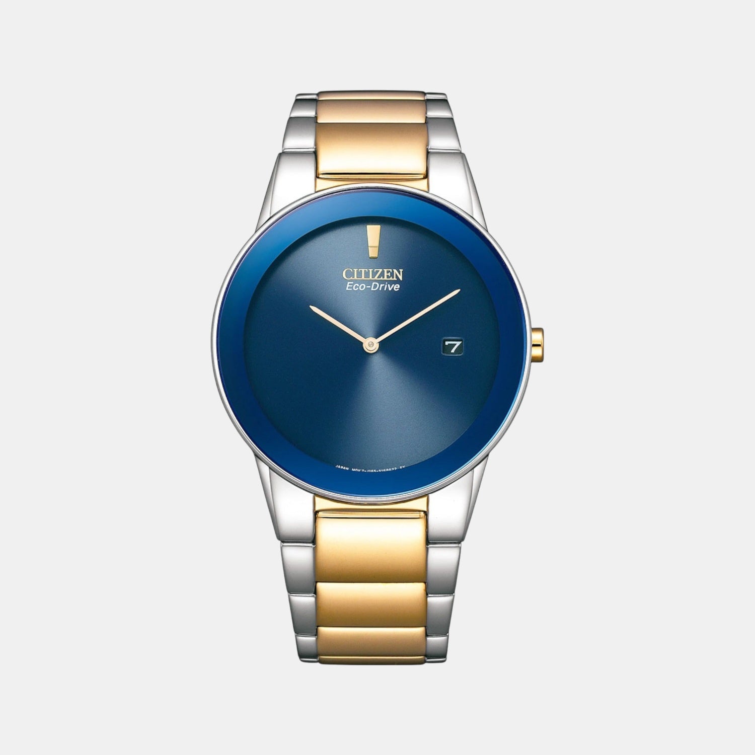 Axiom Men Quartz Blue Dial Analog Stainless Steel Watch AU1064-85L