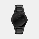 Axiom Men Quartz Black Dial Analog Stainless Steel Watch AU1065-58E