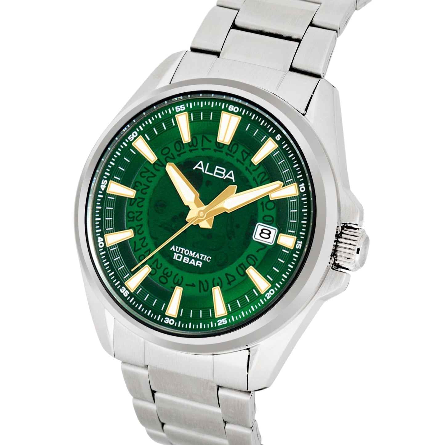 AU4027X1 Green Skeleton Dial Watch