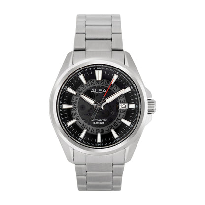 AU4031X1 Black Skeleton Dial Watch with White Hands  Automatic Watch