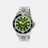 Men Automatic Green Dial Chronograph Stainless Steel Watch AU4047X1