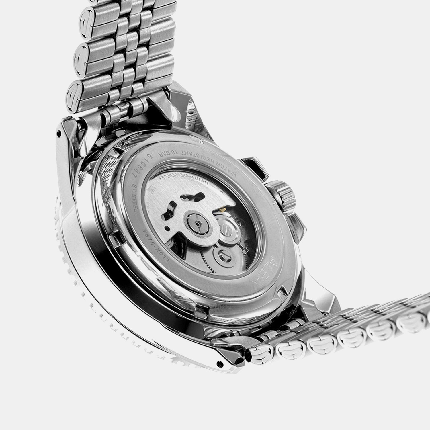 Mechanical Men Automatic Green Dial Analog Stainless Steel Watch AU4053X1