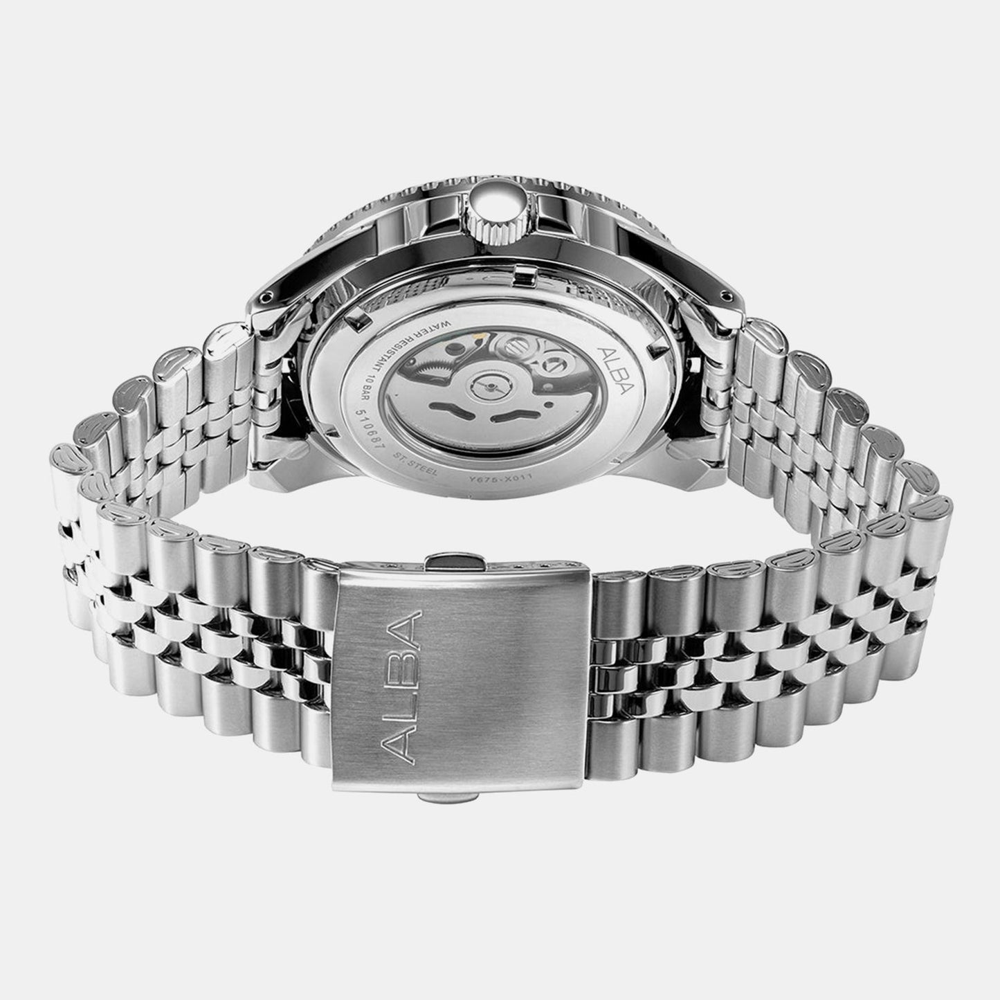 Mechanical Men Automatic Green Dial Analog Stainless Steel Watch AU4053X1