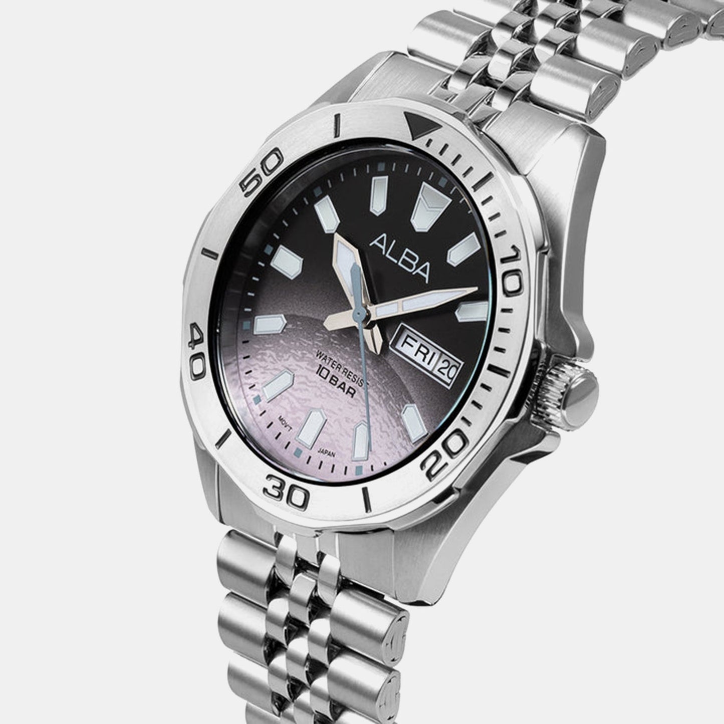 Men Quartz Black Dial Analog Stainless Steel Watch AV3577X1