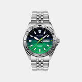 Men Quartz Green Dial Analog Stainless Steel Watch AV3579X1