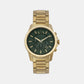 Banks Men Quartz Green Dial Chronograph Stainless Steel Watch AX1746