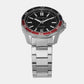 Spencer Men Quartz Black Dial Analog Stainless Steel Watch AX1955