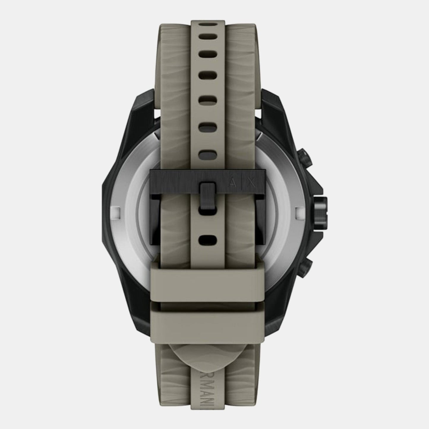Men Quartz Grey Dial Chronograph Silicone Watch AX1971