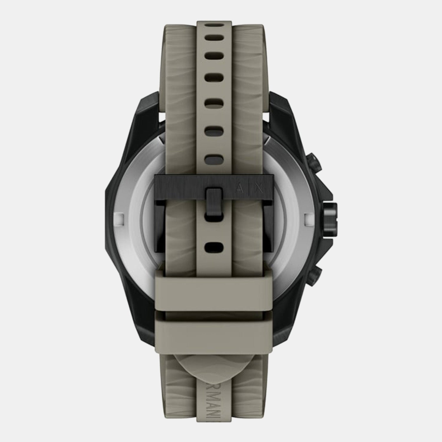 Men Quartz Grey Dial Chronograph Silicone Watch AX1971