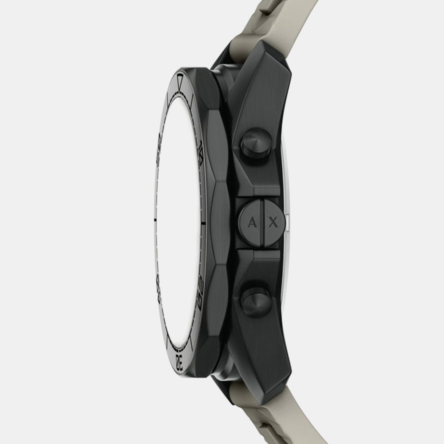 Men Quartz Grey Dial Chronograph Silicone Watch AX1971