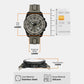 Men Quartz Grey Dial Chronograph Silicone Watch AX1971
