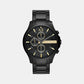 Hampton Men Quartz Black Dial Chronograph Stainless Steel Watch AX2164