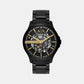 Men Mechanical Black Dial Analog Stainless Steel Watch AX2463