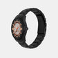 Men Quartz Black Dial Analog Stainless Steel Watch AX2465