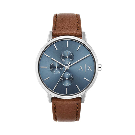 Armani Exchange Men Leather Analog Wrist Watch AX2718