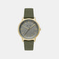 Cayde Men Quartz Green Dial Analog Fabric Watch AX2765