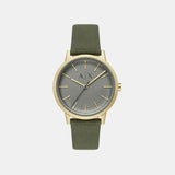 Cayde Men Quartz Green Dial Analog Fabric Watch AX2765