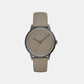 Men Quartz Grey Dial Analog Leather Watch AX2766