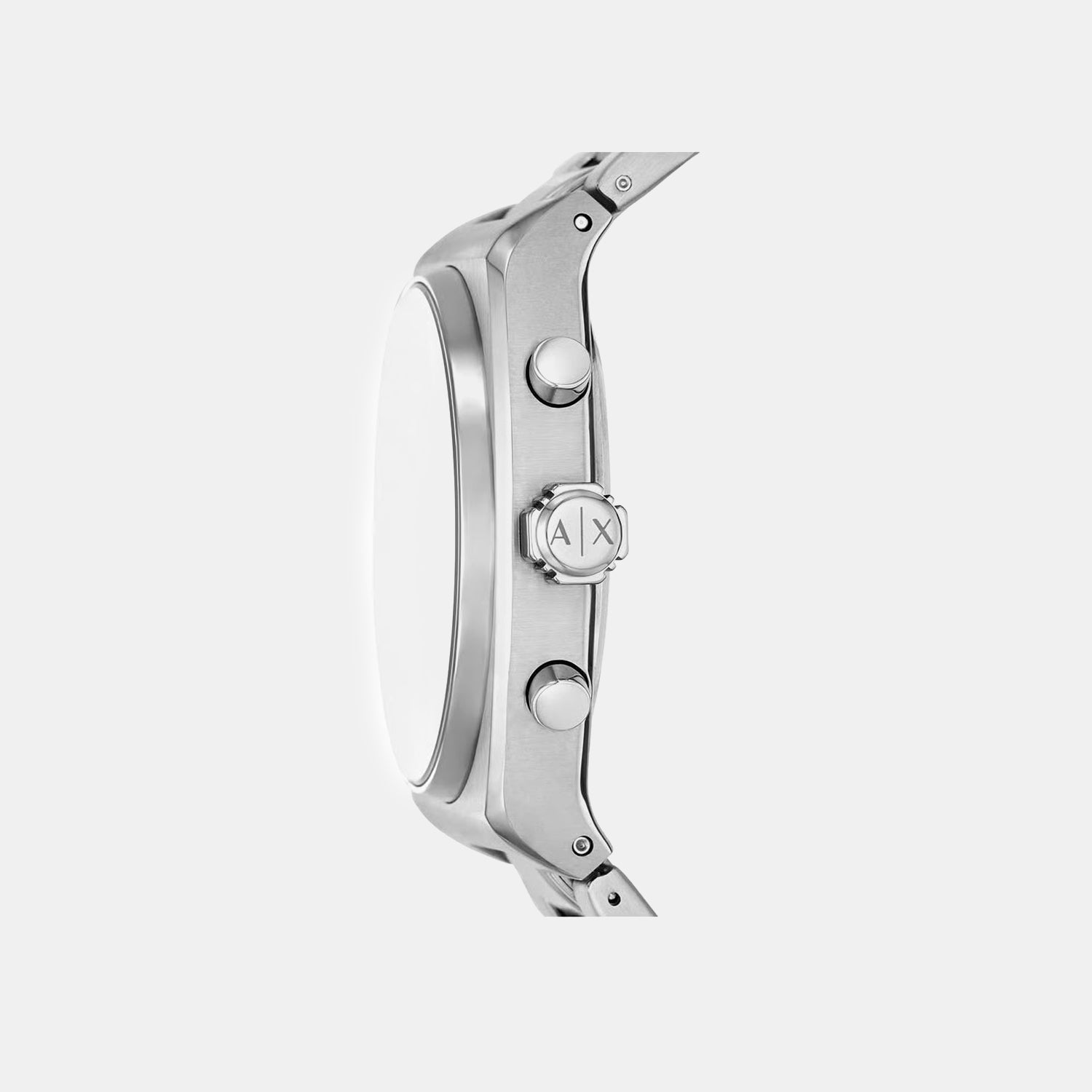 Men Quartz Grey Dial Analog Stainless Steel Watch AX2820