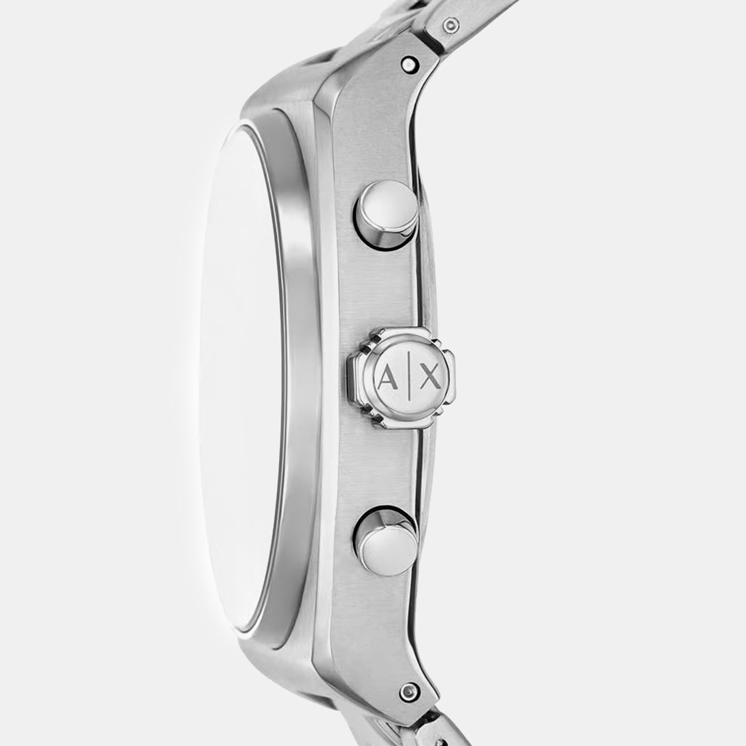 Men Quartz Grey Dial Analog Stainless Steel Watch AX2820