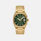 Men Quartz Green Dial Analog Stainless Steel Watch AX2822