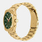 Men Quartz Green Dial Analog Stainless Steel Watch AX2822