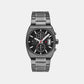 Men Quartz Black Dial Analog Stainless Steel Watch AX2823