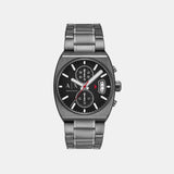 Men Quartz Black Dial Analog Stainless Steel Watch AX2823